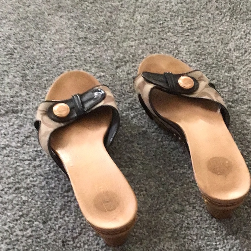 Coach sandals.